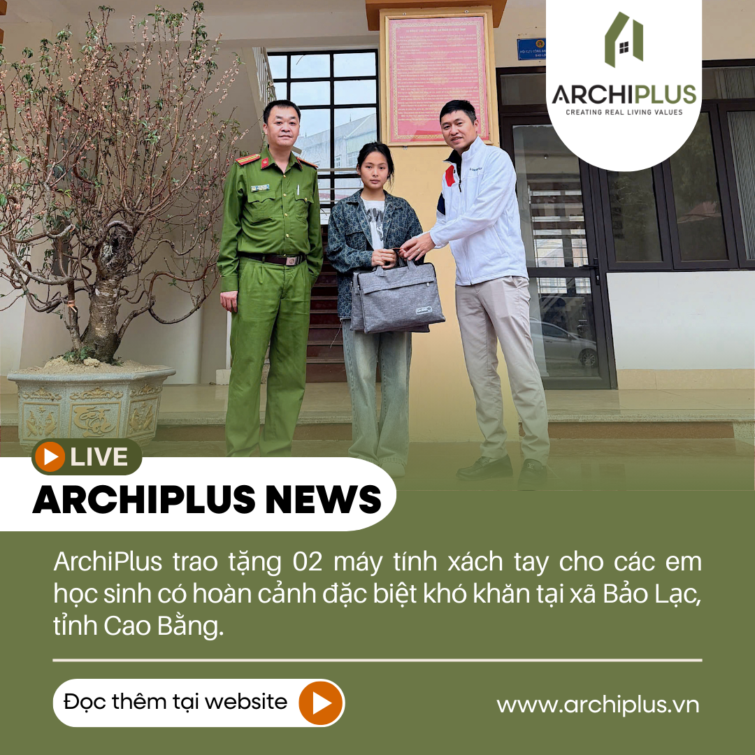 Archiplus Trao Tặng Máy Tính Cho Hai Em Nhỏ Trong Chương Trình "Mẹ Đỡ Đầu" Tại Cao Bằng.
